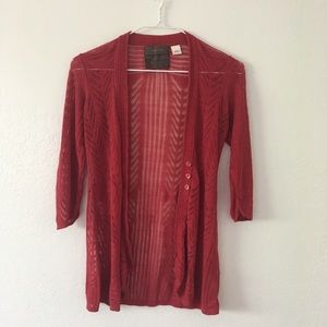 Anthropologie | Guinevere 3/4 Sleeve Lace Cardigan